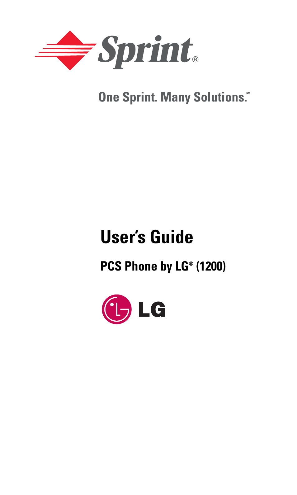 LG Sprint 1200 User Manual | 128 pages