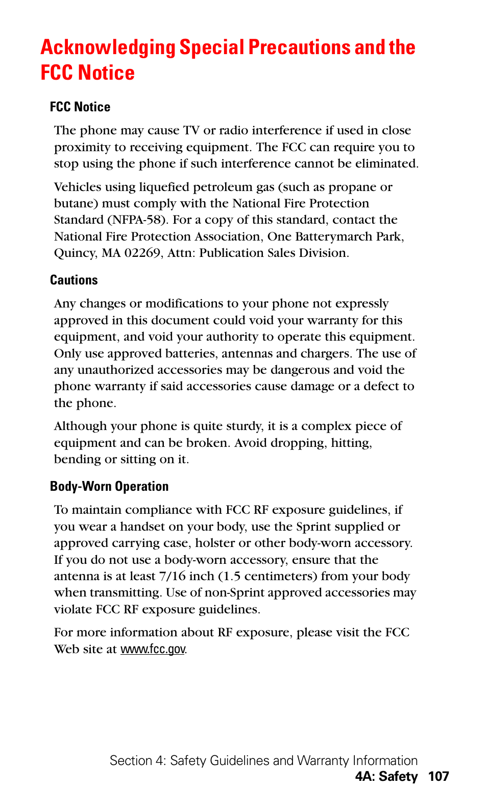 LG Sprint 1200 User Manual | Page 117 / 128