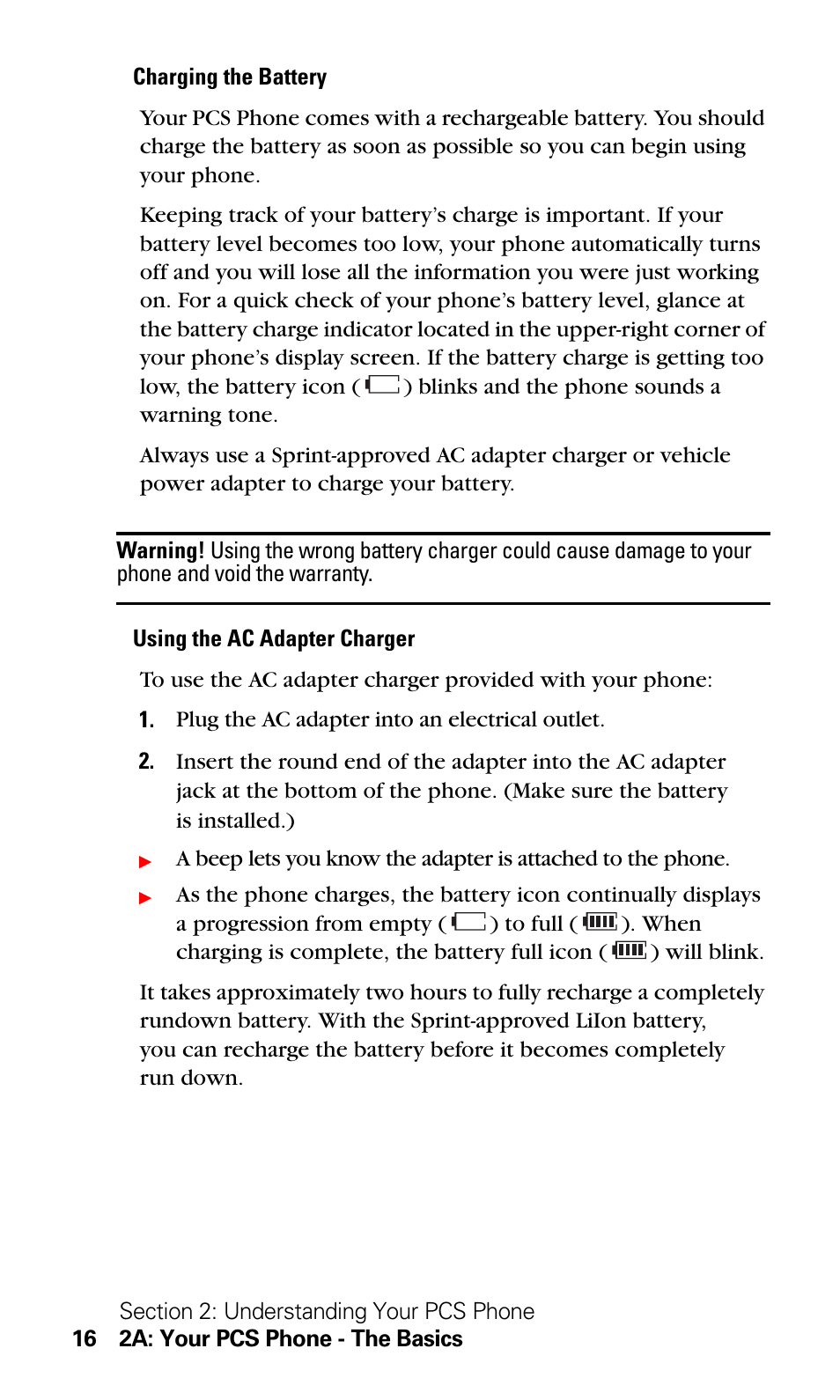 LG Sprint 1200 User Manual | Page 26 / 128