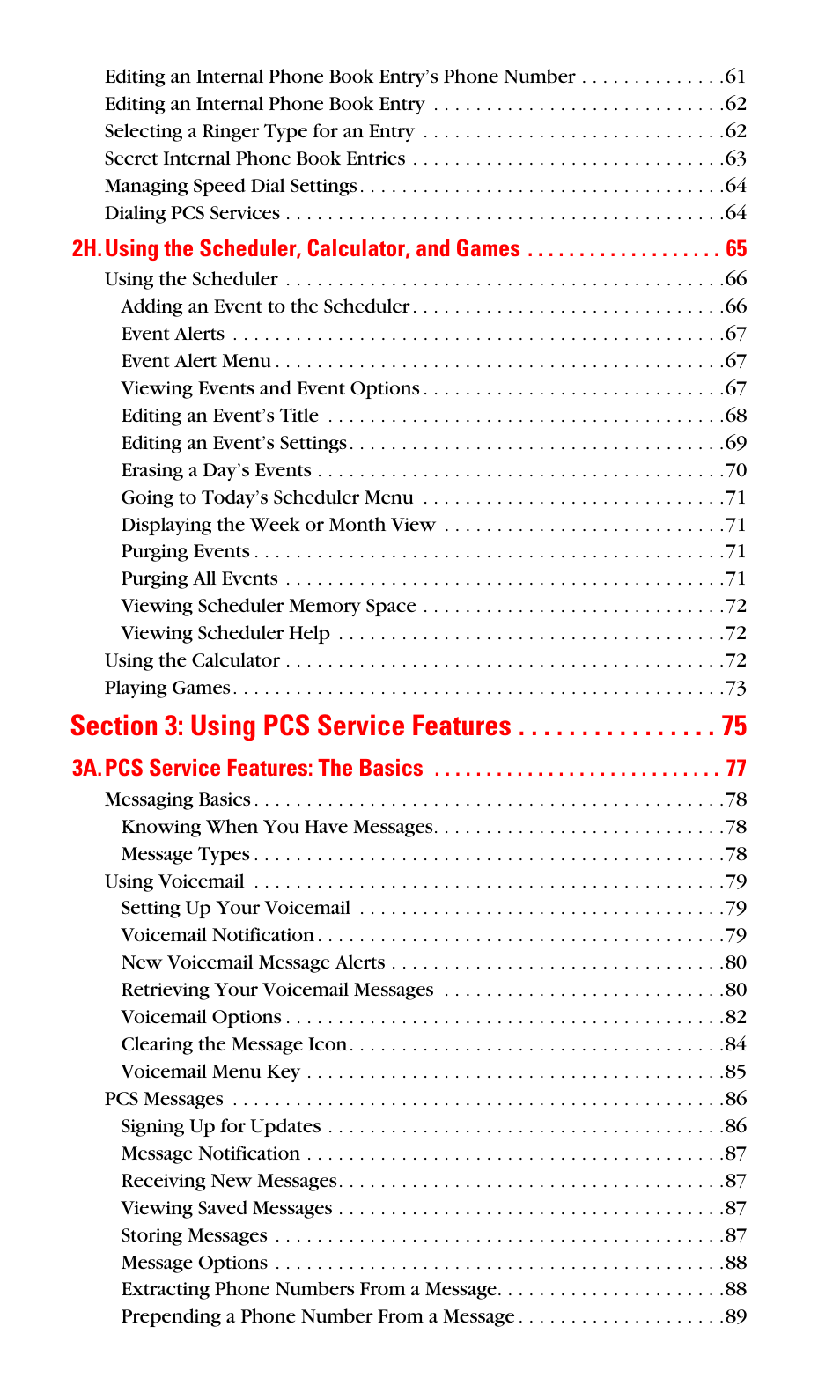 LG Sprint 1200 User Manual | Page 5 / 128