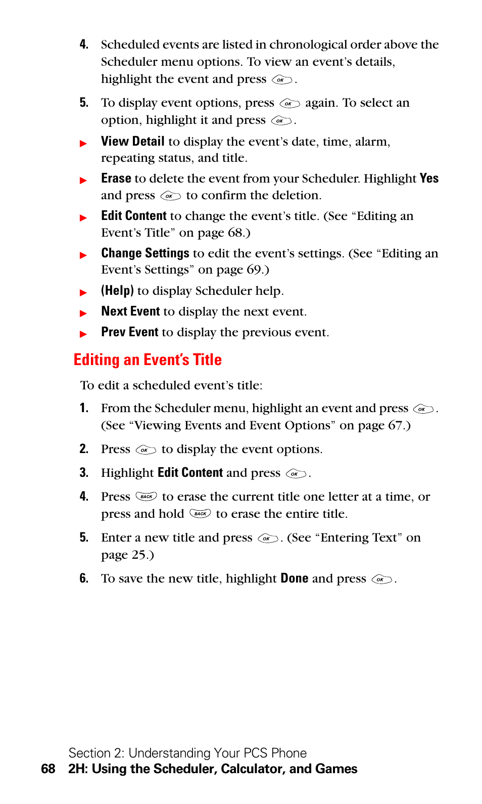 Editing an event’s title | LG Sprint 1200 User Manual | Page 78 / 128