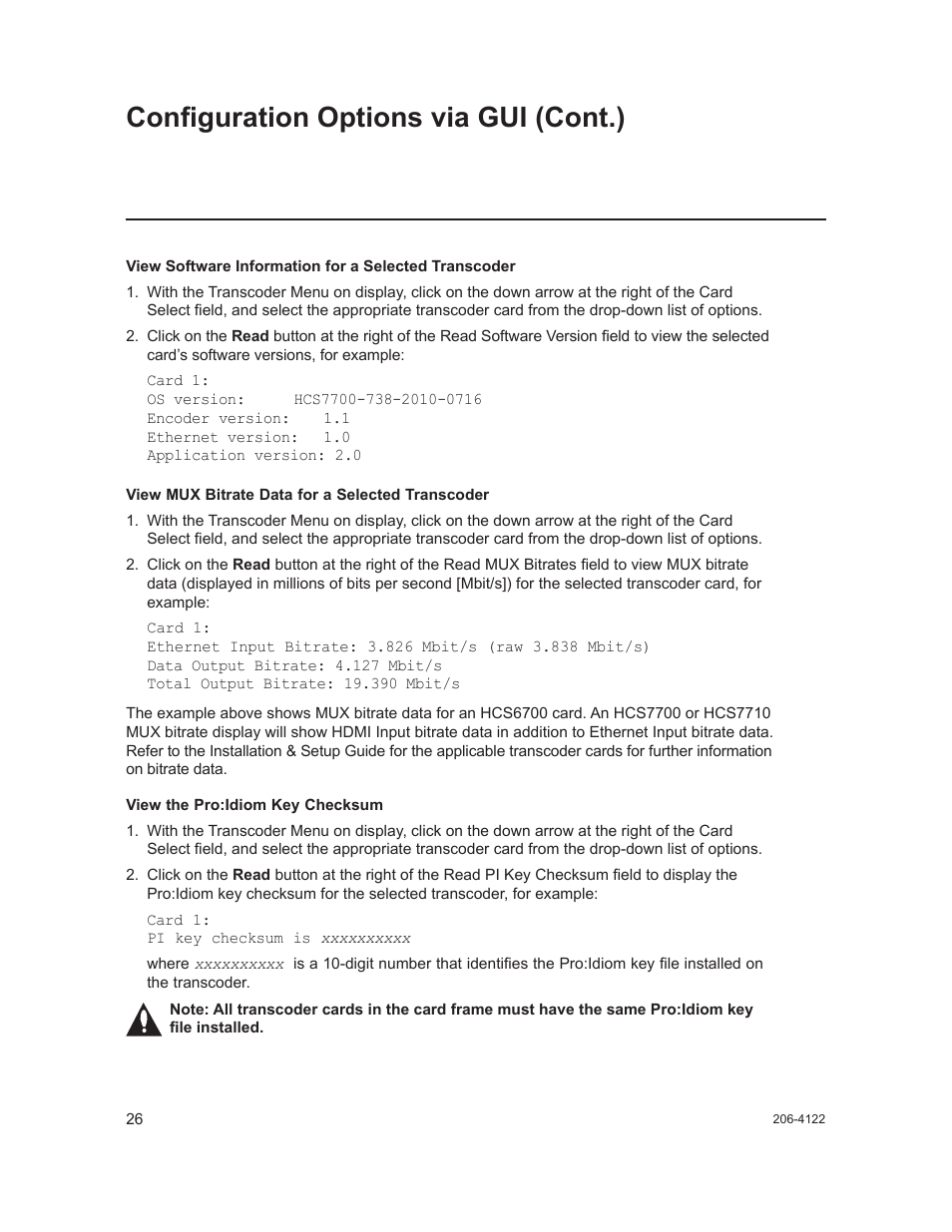 Configuration options via gui (cont.) | LG HCS6300 User Manual | Page 26 / 52