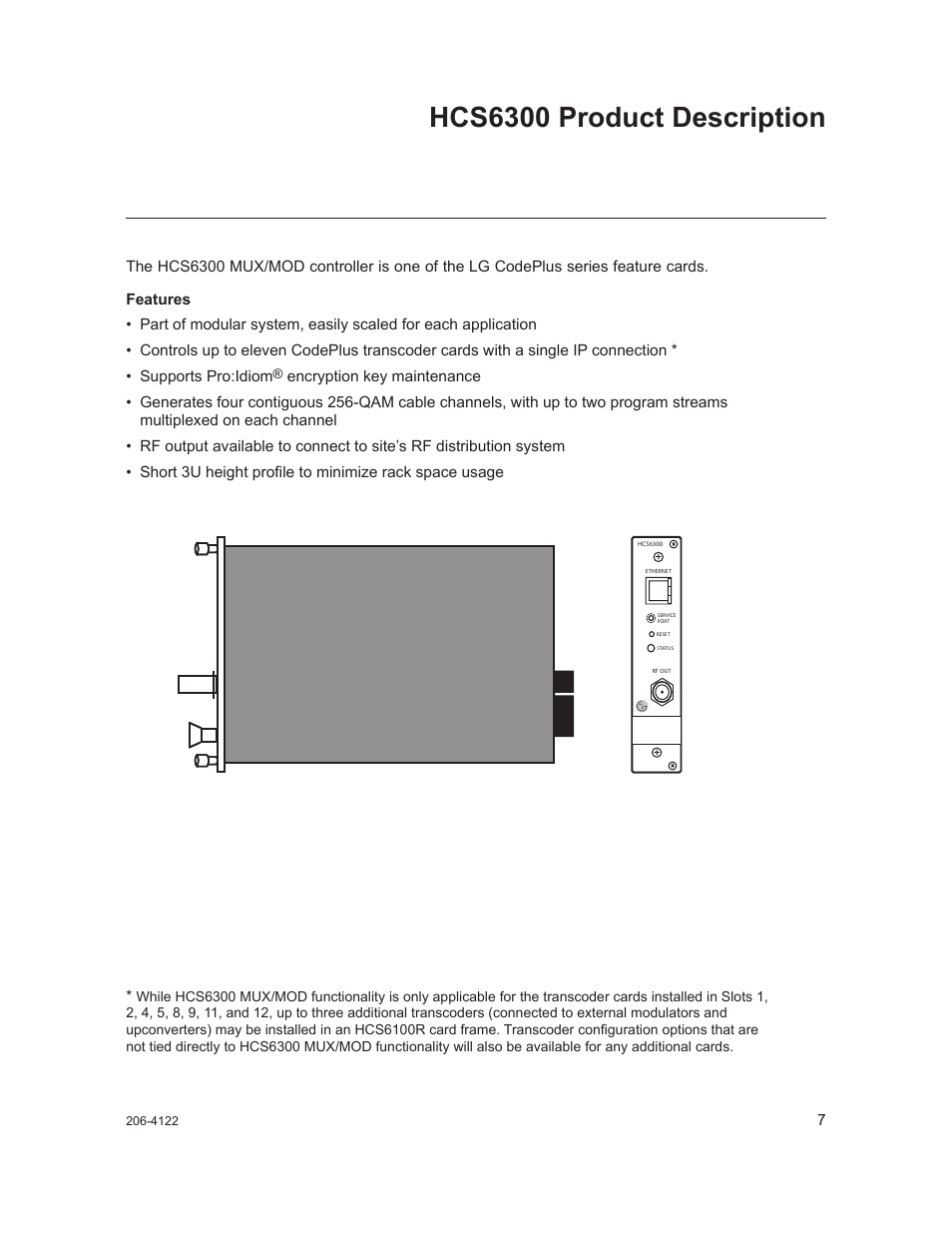 Hcs6300 product description | LG HCS6300 User Manual | Page 7 / 52