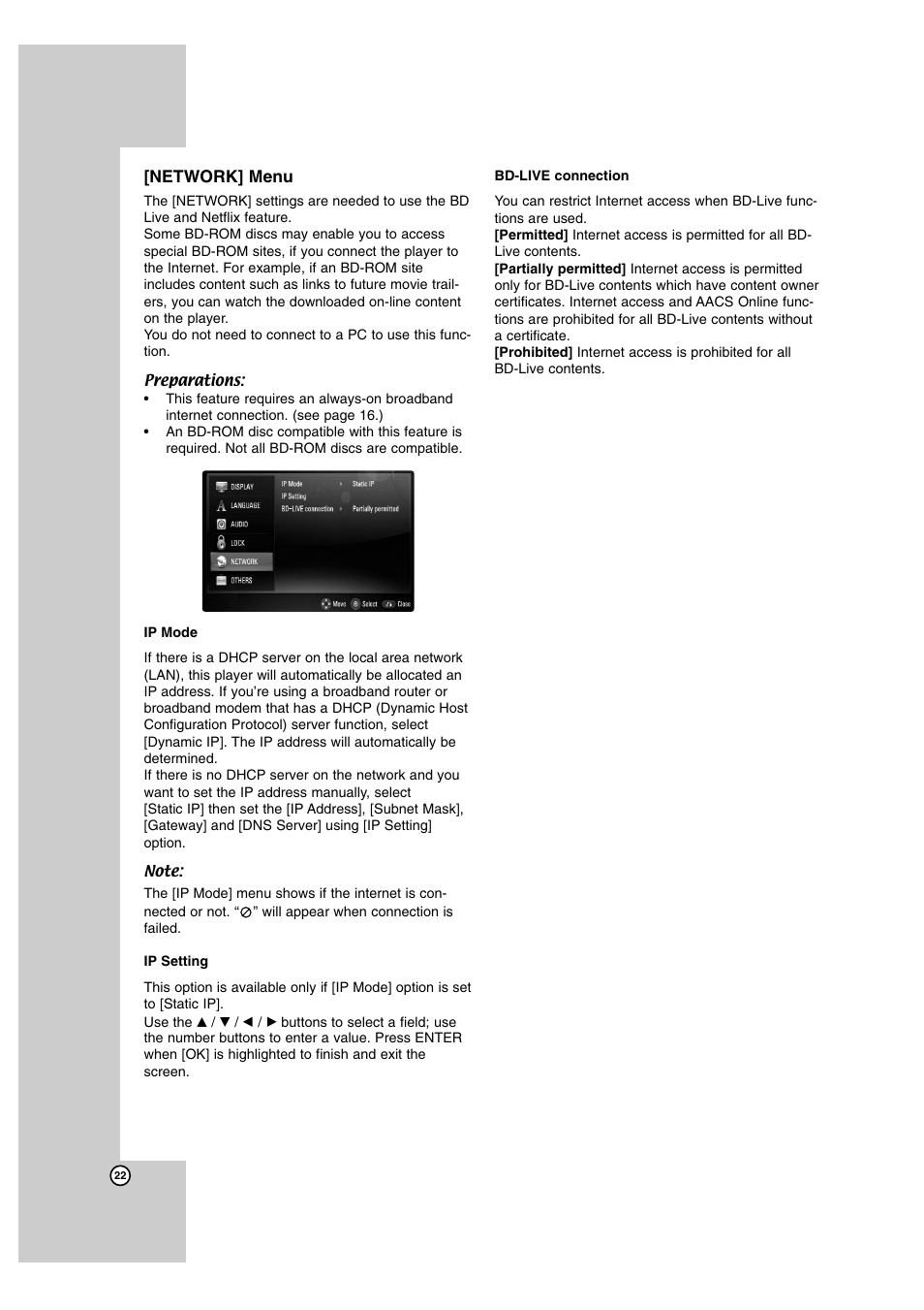 LG BD300 User Manual | Page 22 / 44