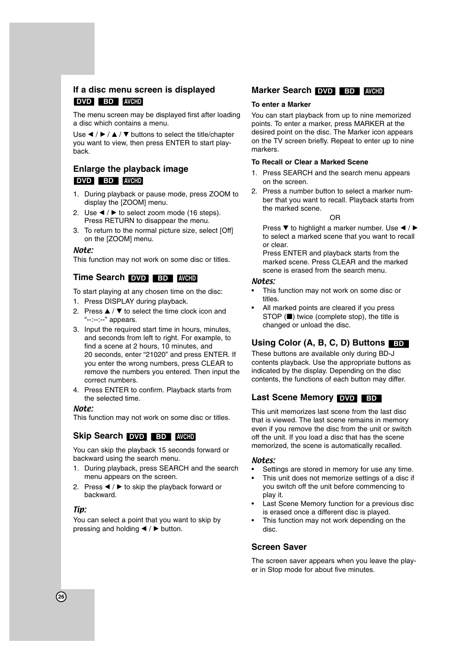 LG BD300 User Manual | Page 26 / 44