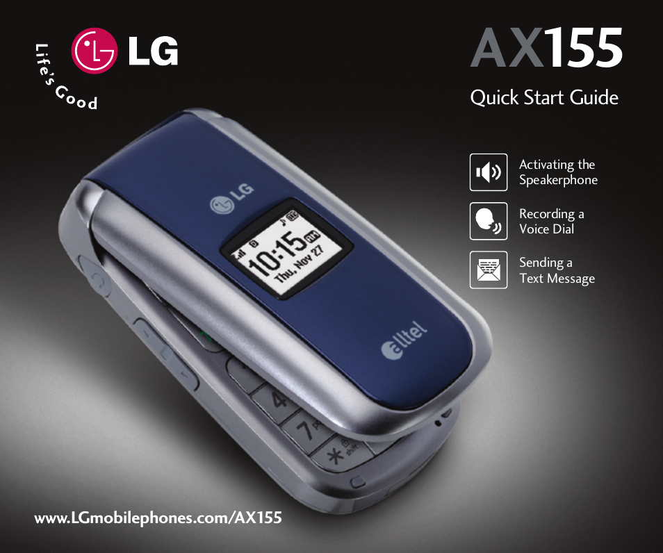 LG AX155 User Manual | 6 pages