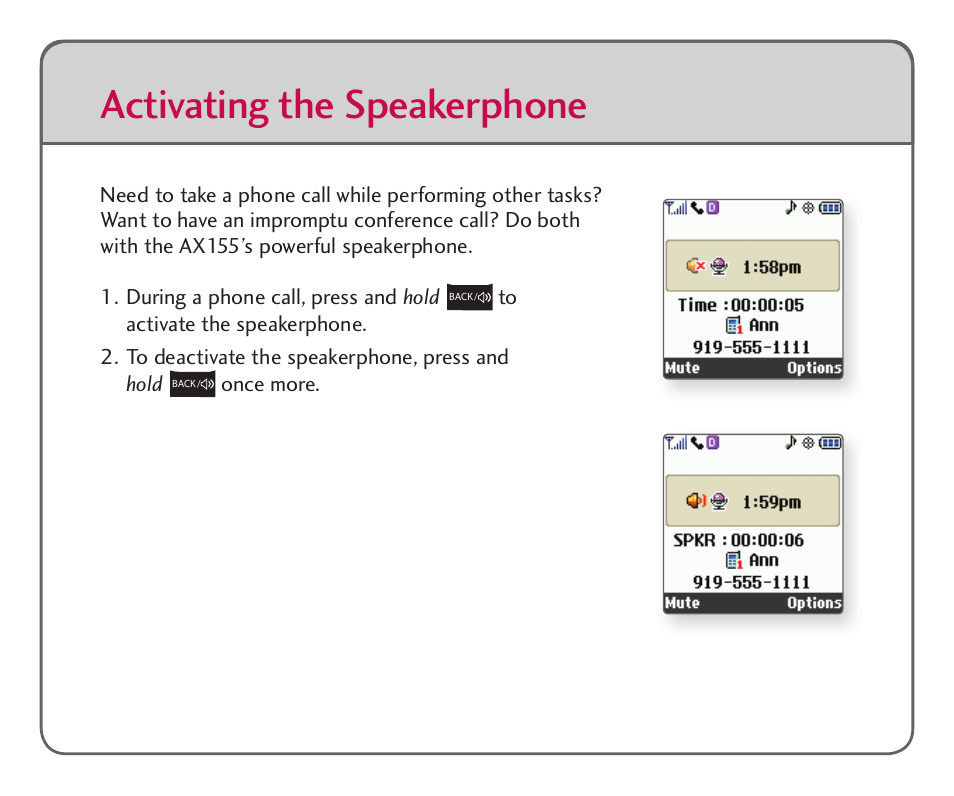 LG AX155 User Manual | Page 3 / 6