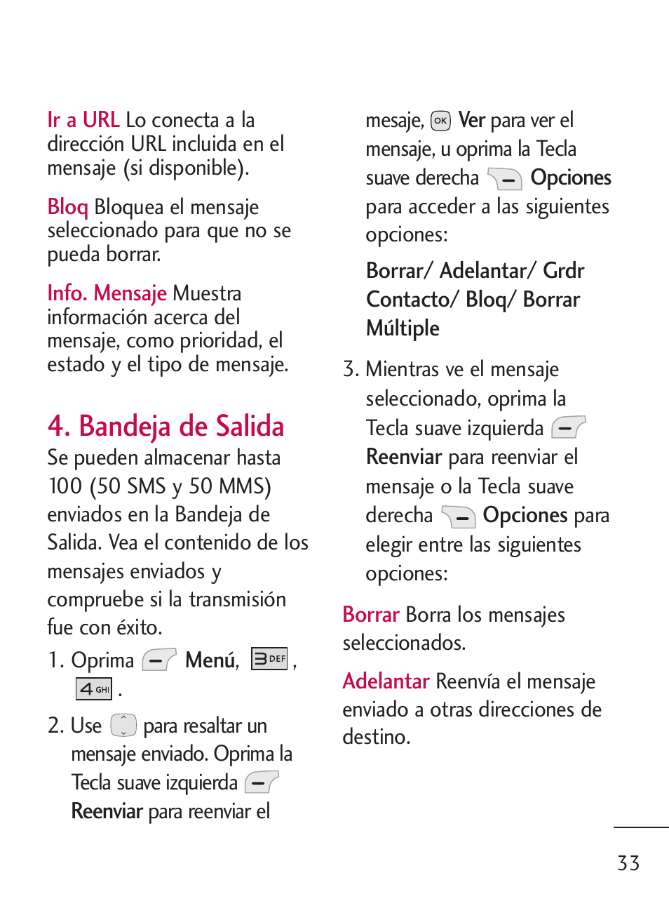 Bandeja de salida | LG 235C User Manual | Page 131 / 210