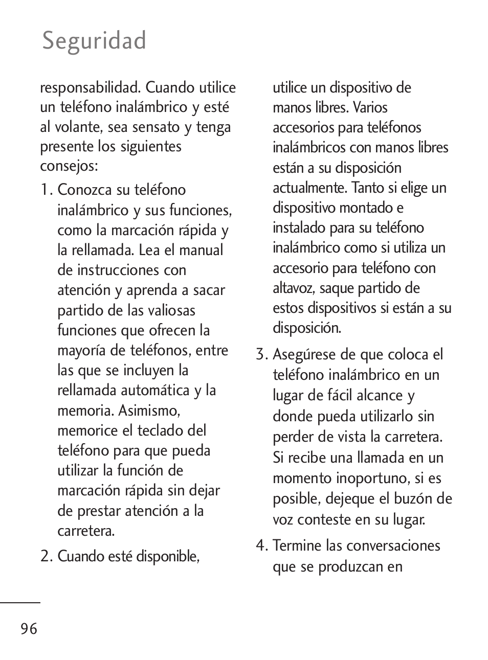 Seguridad | LG 235C User Manual | Page 194 / 210