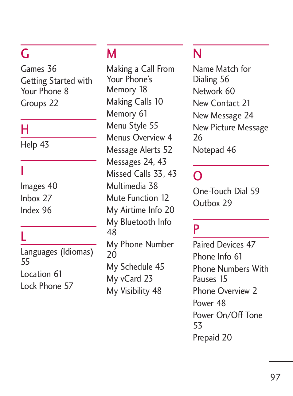 LG 235C User Manual | Page 97 / 210