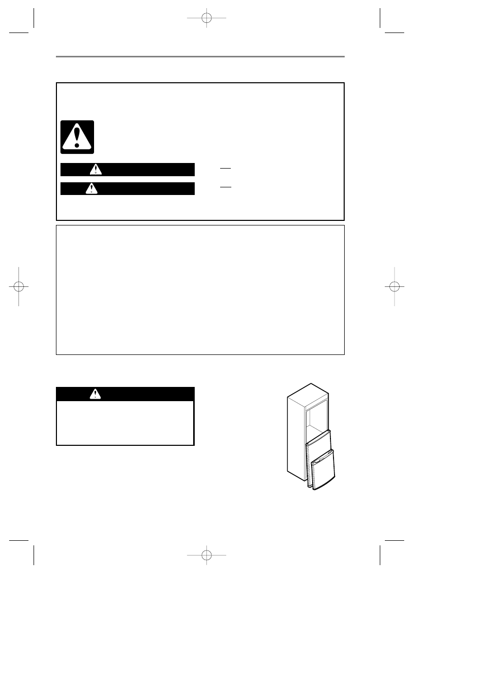 Refrigerator safety, Ww danger w w warning, Ww danger | English esp añol français, Proper disposal of your old refrigerator | LG LRBP1031NI User Manual | Page 3 / 52
