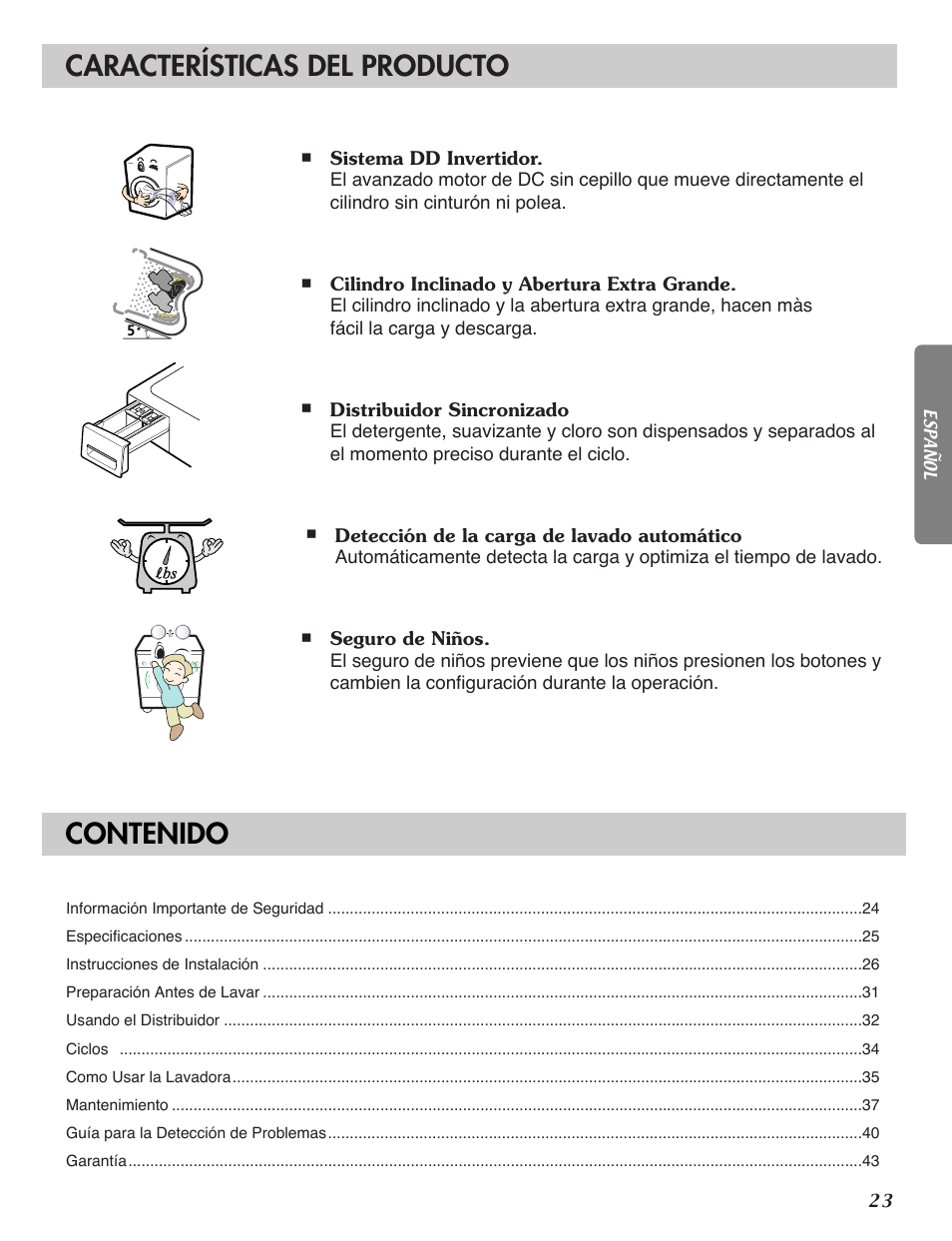 LG WM1812CW User Manual | Page 24 / 45