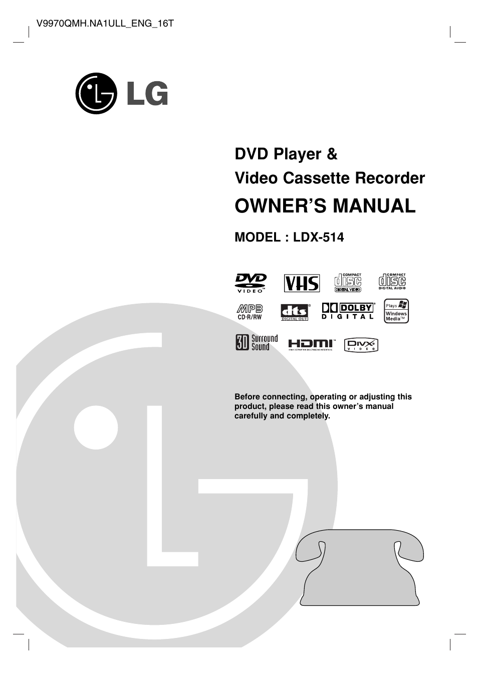 LG LDX-514 User Manual | 43 pages