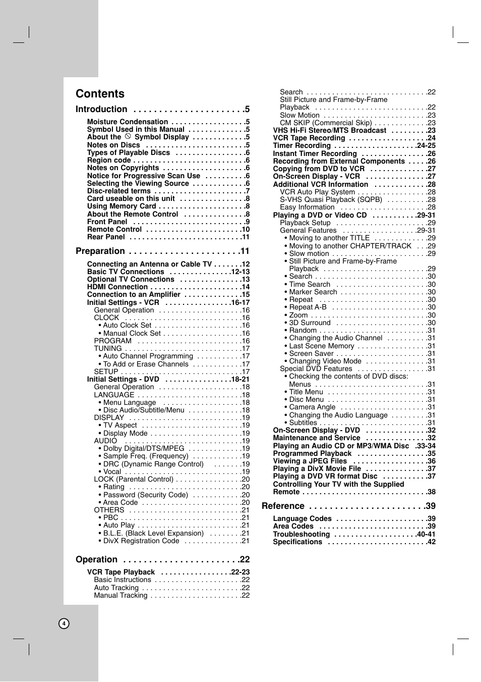 LG LDX-514 User Manual | Page 4 / 43