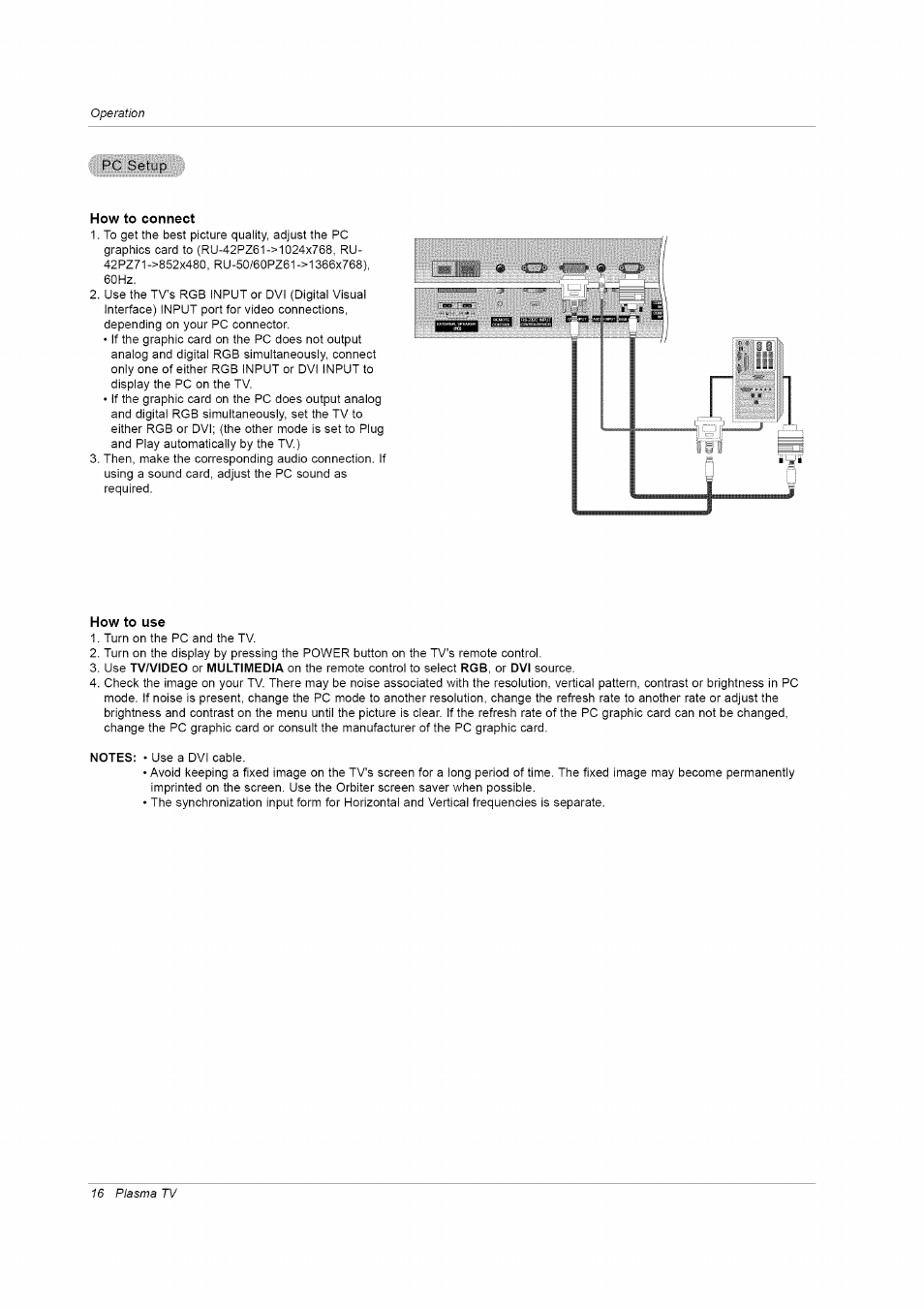 LG RU-42PZ61/71 User Manual | Page 16 / 52