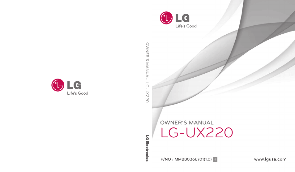 LG -UX220 User Manual | 112 pages