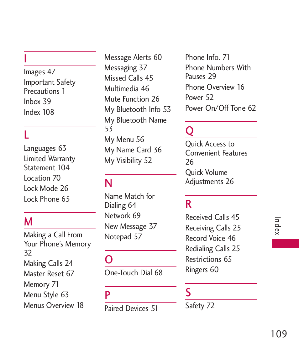 LG -UX220 User Manual | Page 111 / 112