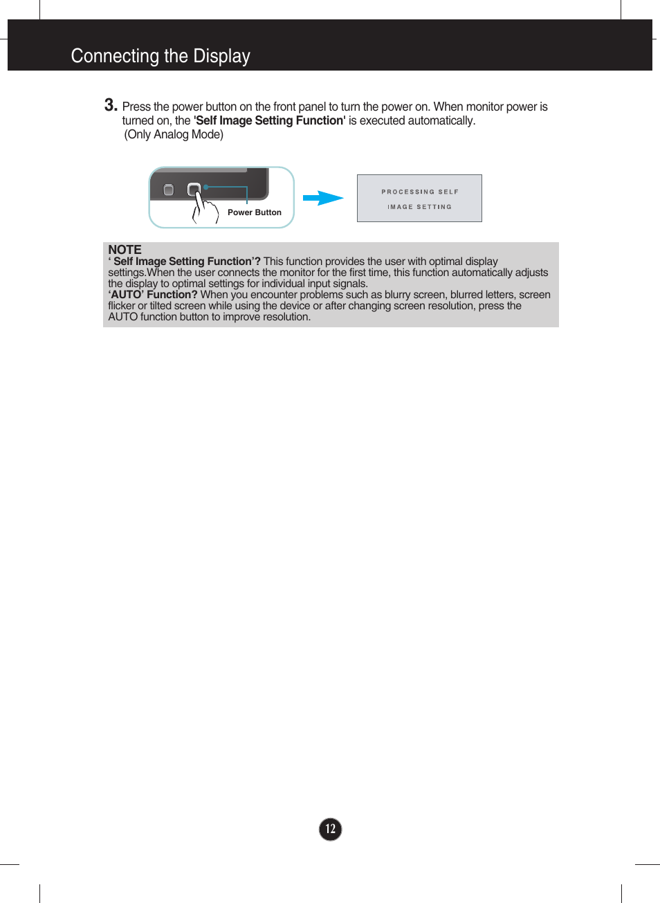 Connecting the display | LG E2711PY User Manual | Page 14 / 34