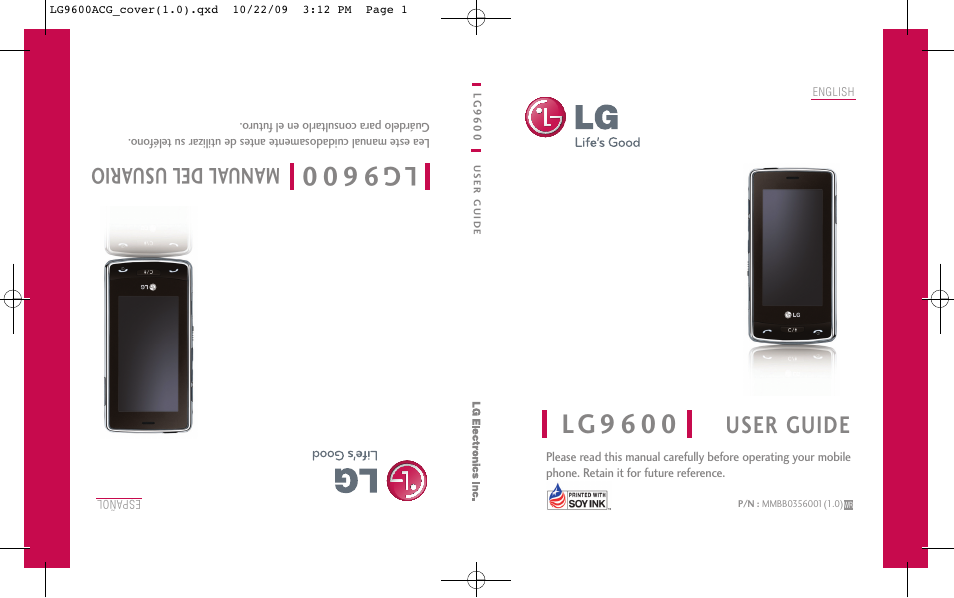 LG 9600 User Manual | 338 pages