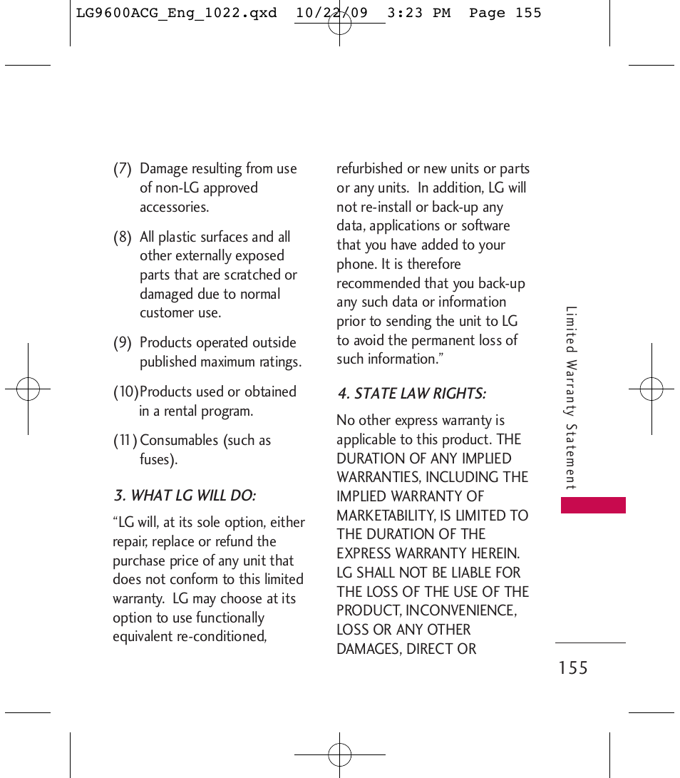 LG 9600 User Manual | Page 157 / 338