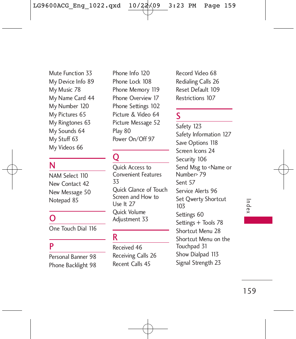 LG 9600 User Manual | Page 161 / 338