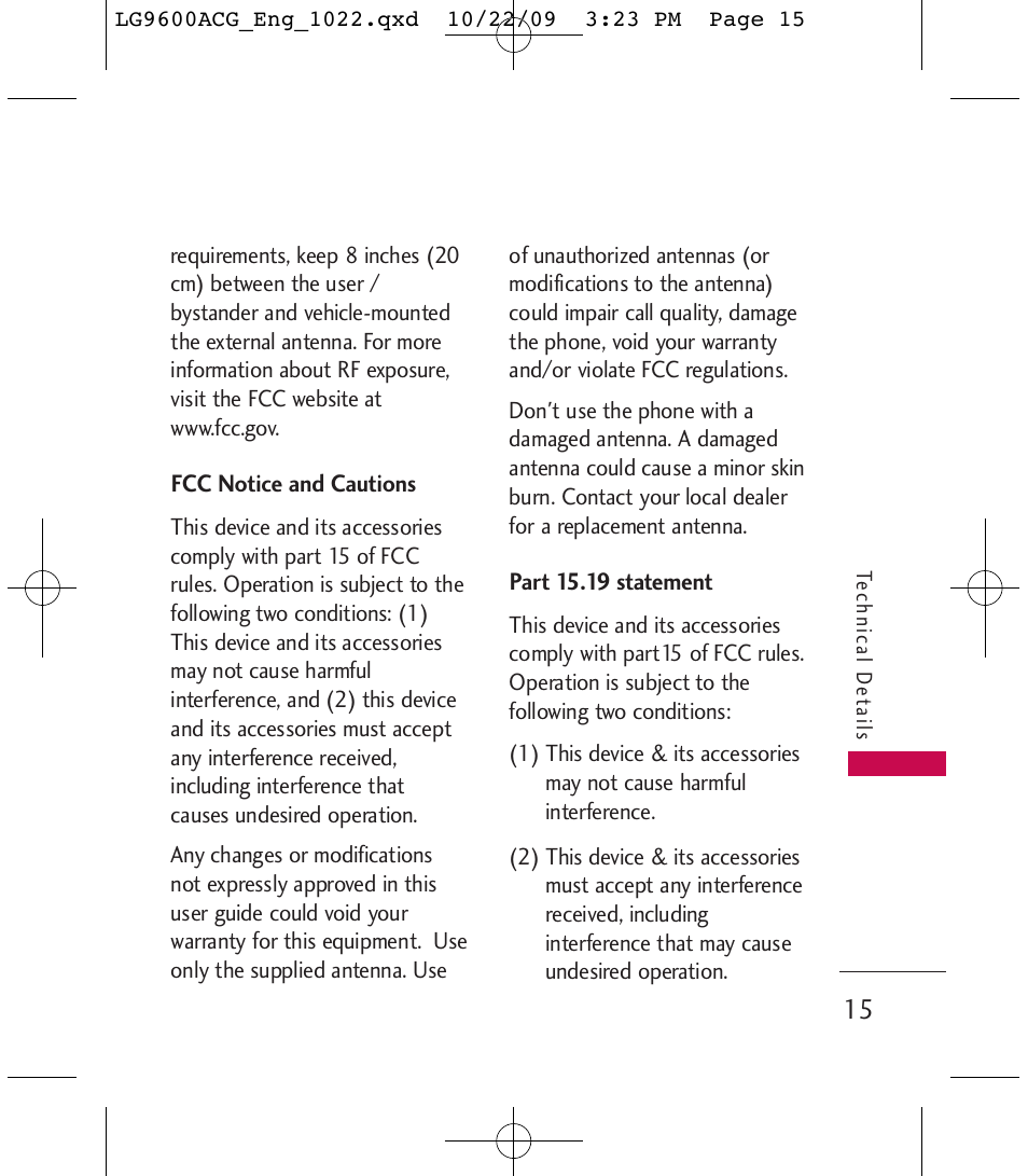 LG 9600 User Manual | Page 17 / 338