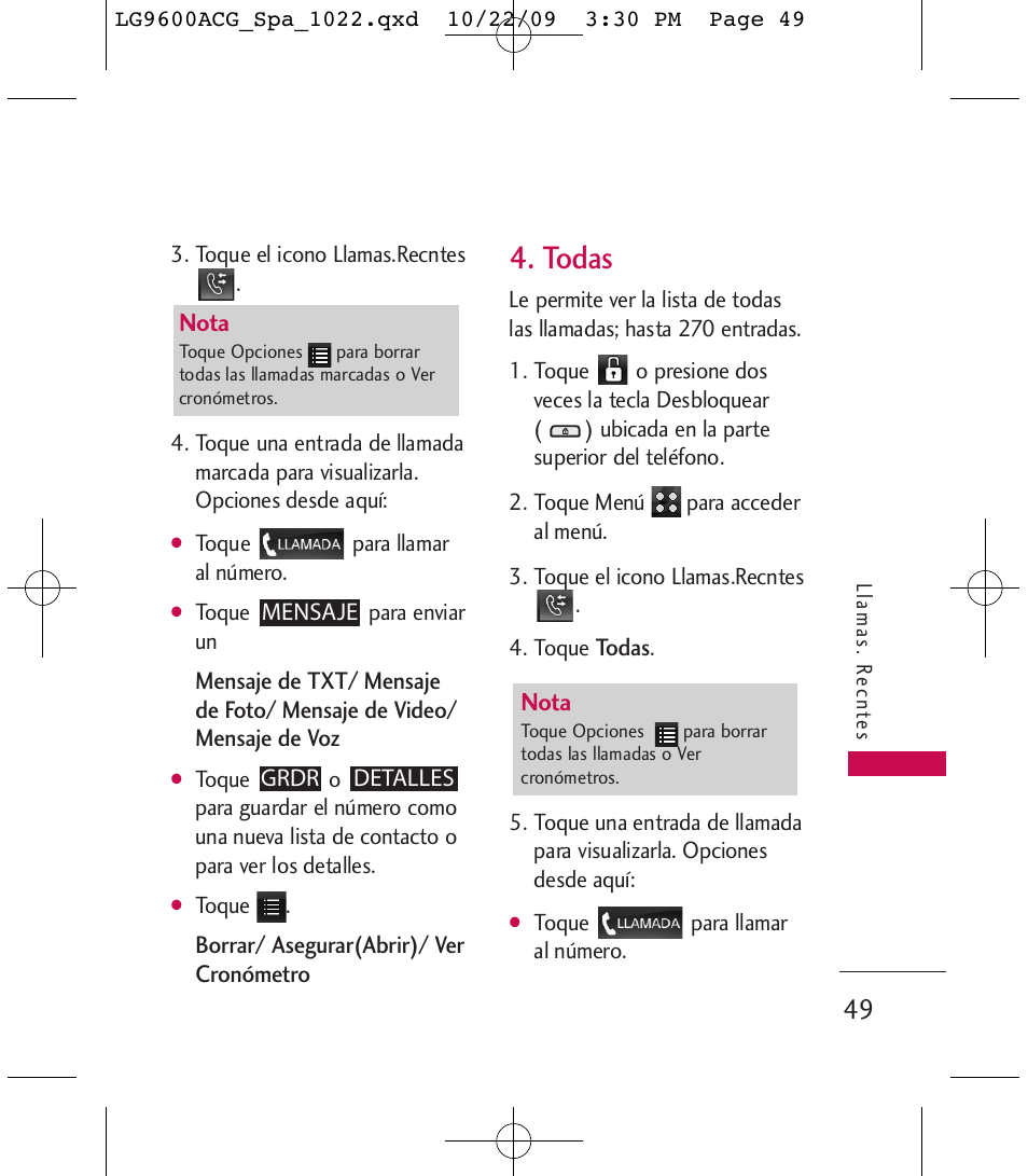 Todas | LG 9600 User Manual | Page 213 / 338