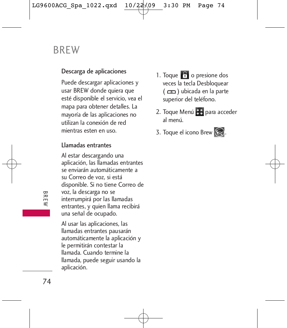 Brew | LG 9600 User Manual | Page 238 / 338