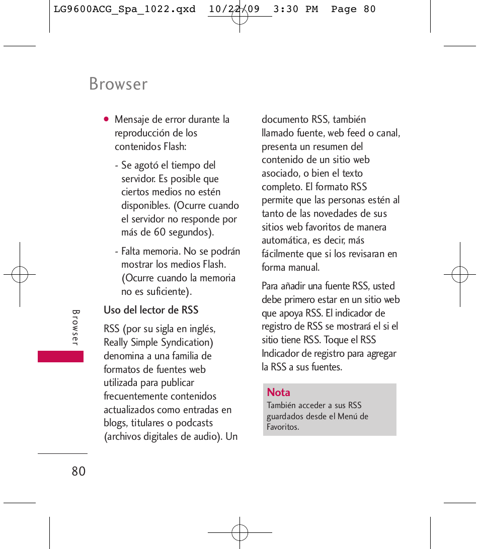 Browser | LG 9600 User Manual | Page 244 / 338