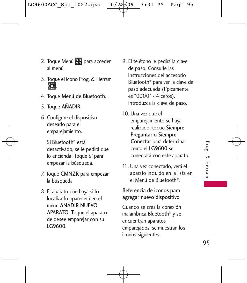 LG 9600 User Manual | Page 259 / 338