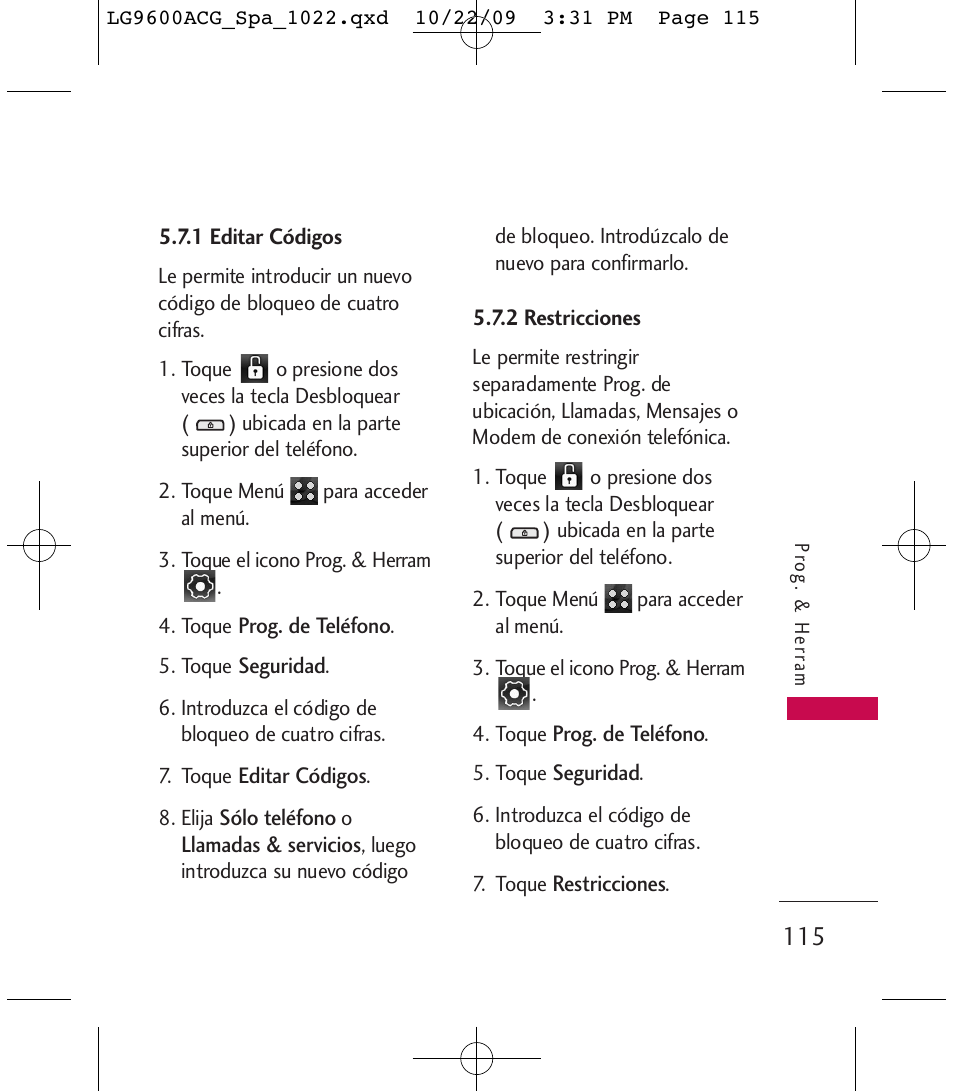 LG 9600 User Manual | Page 279 / 338
