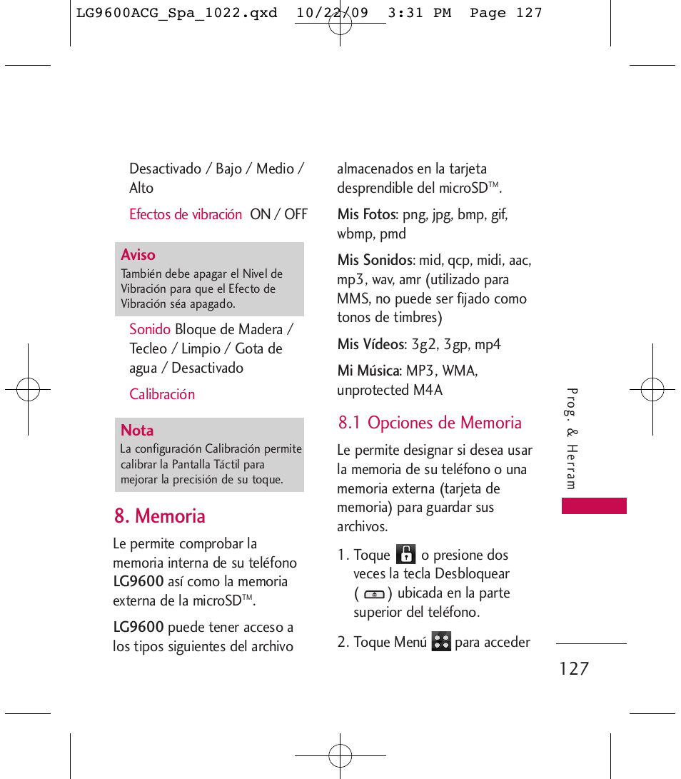LG 9600 User Manual | Page 291 / 338