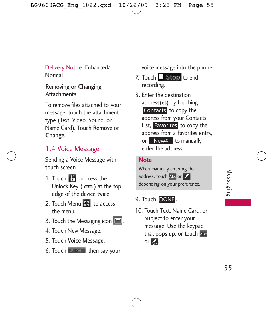 4 voice message | LG 9600 User Manual | Page 57 / 338