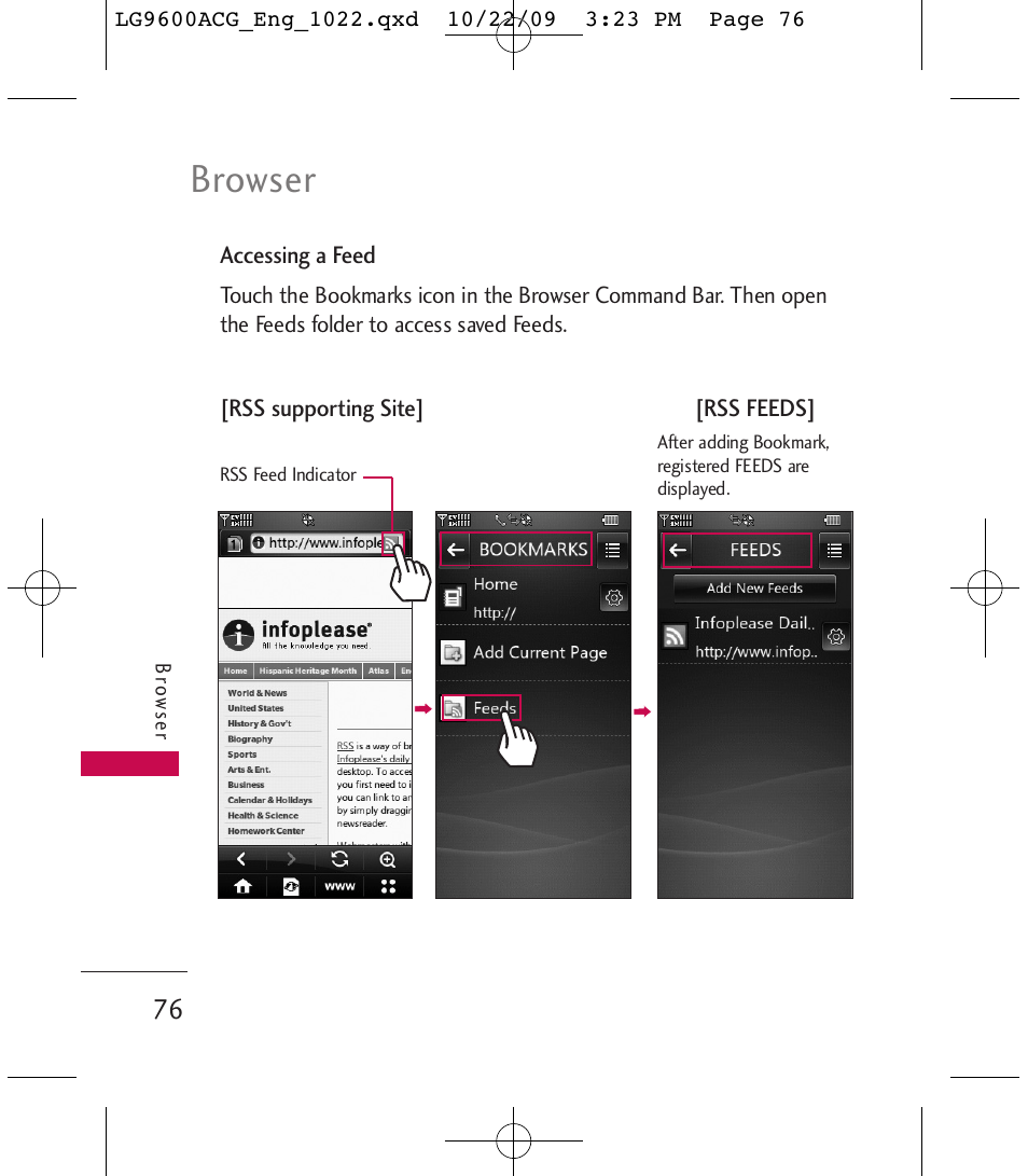 Browser | LG 9600 User Manual | Page 78 / 338