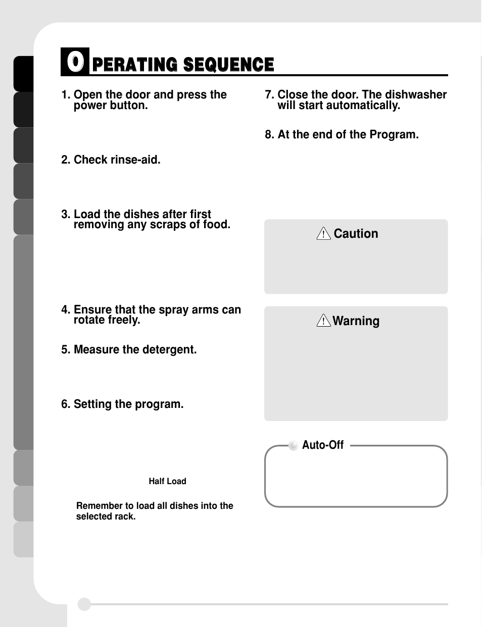 Ppe er ra at tiin ng g s se eq qu ue en nc ce e | LG LDF 7811WW User Manual | Page 16 / 44