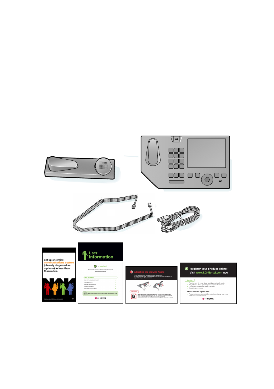 Getting your ip8540 up and running | LG OCS 2007 IP8540 User Manual | Page 11 / 57