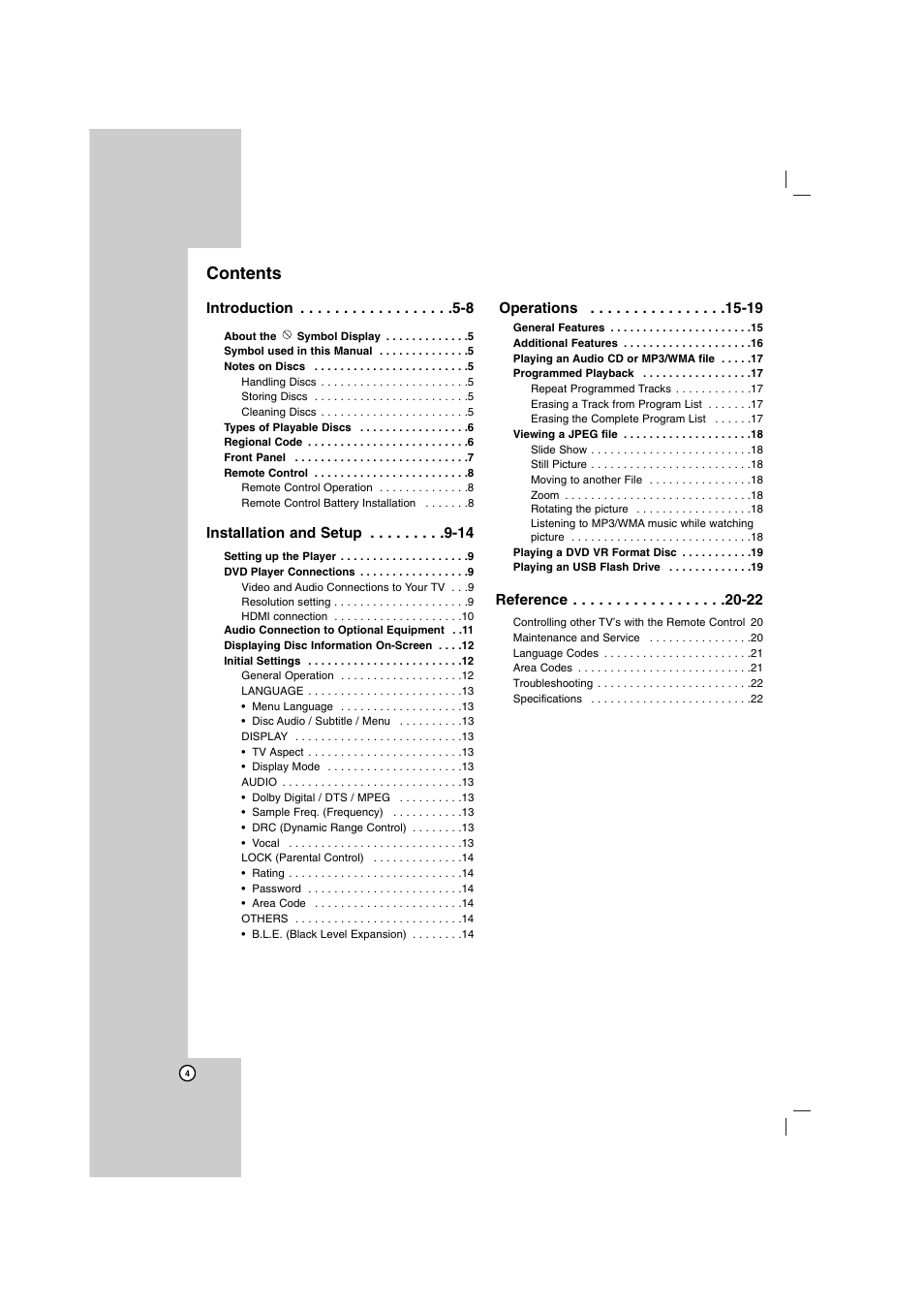 LG DN798 User Manual | Page 4 / 23