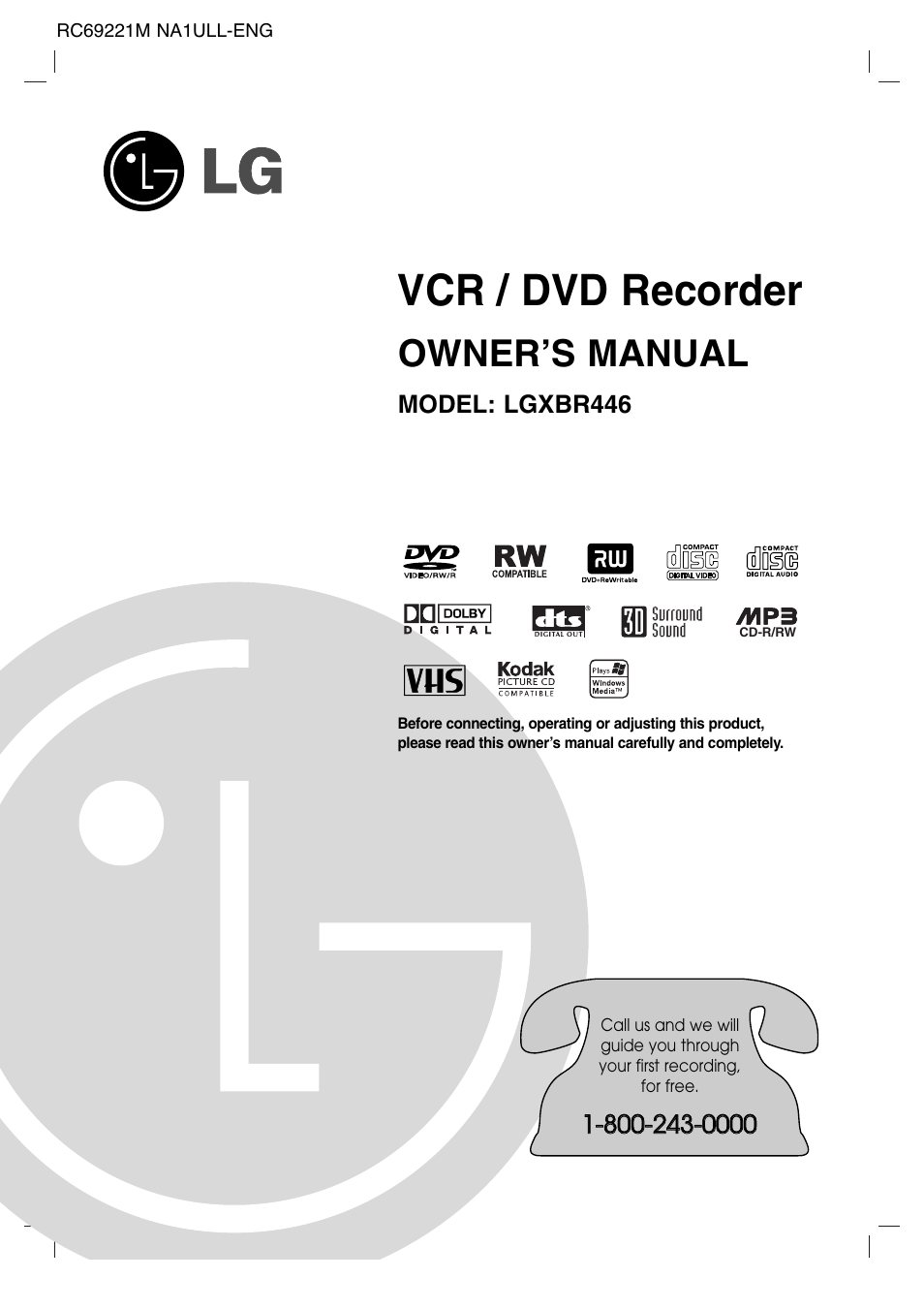 LG LGXBR446 User Manual | 67 pages