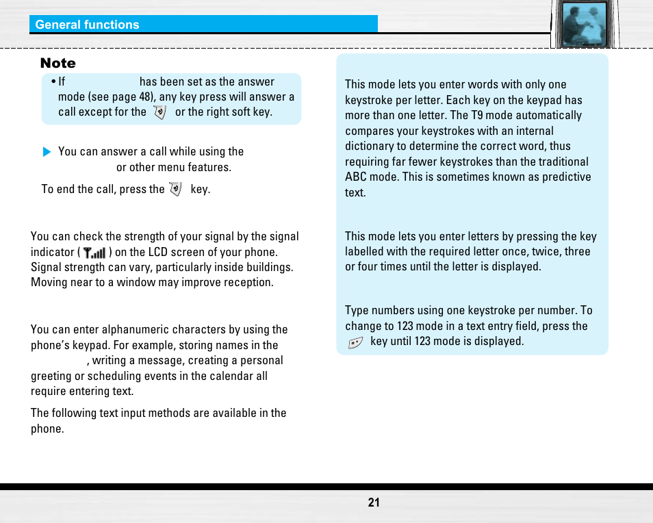 LG LG B2150  EN User Manual | Page 21 / 76