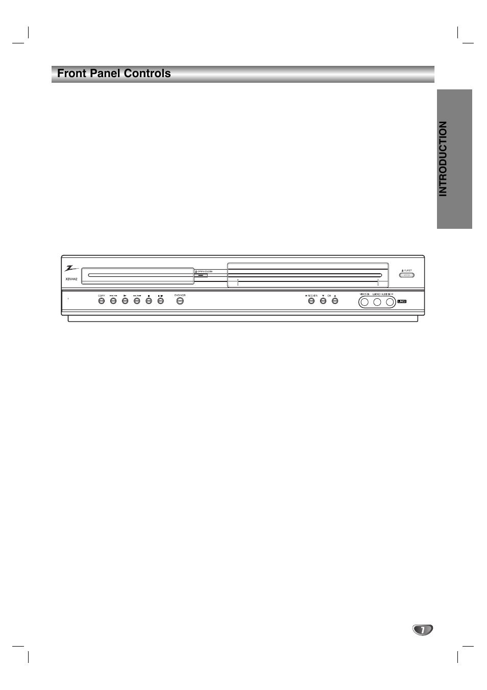 Zenith XBV 442 User Manual | Page 7 / 40