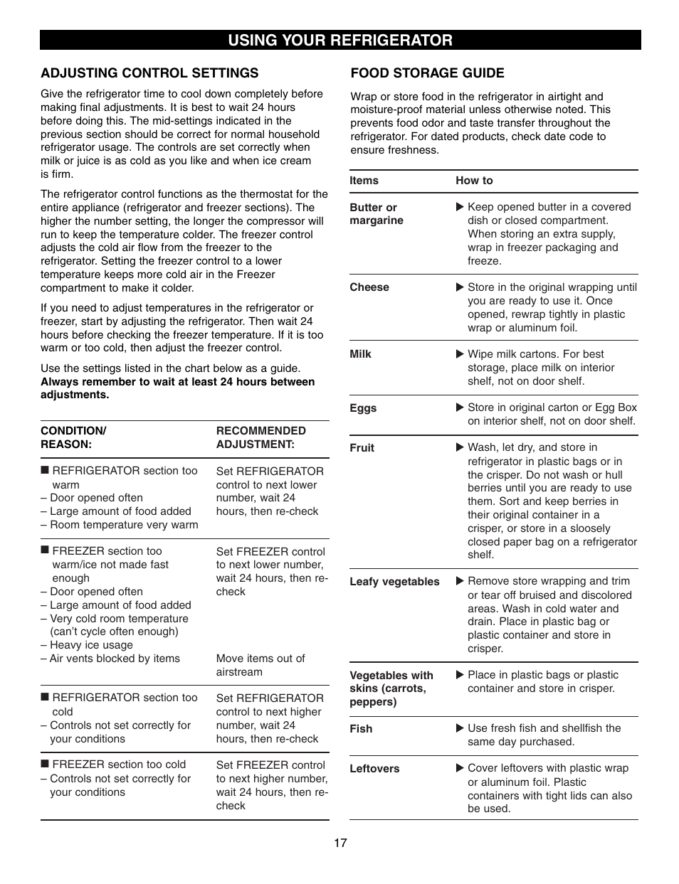 Using your refrigerator | LG LFD21860 User Manual | Page 17 / 36