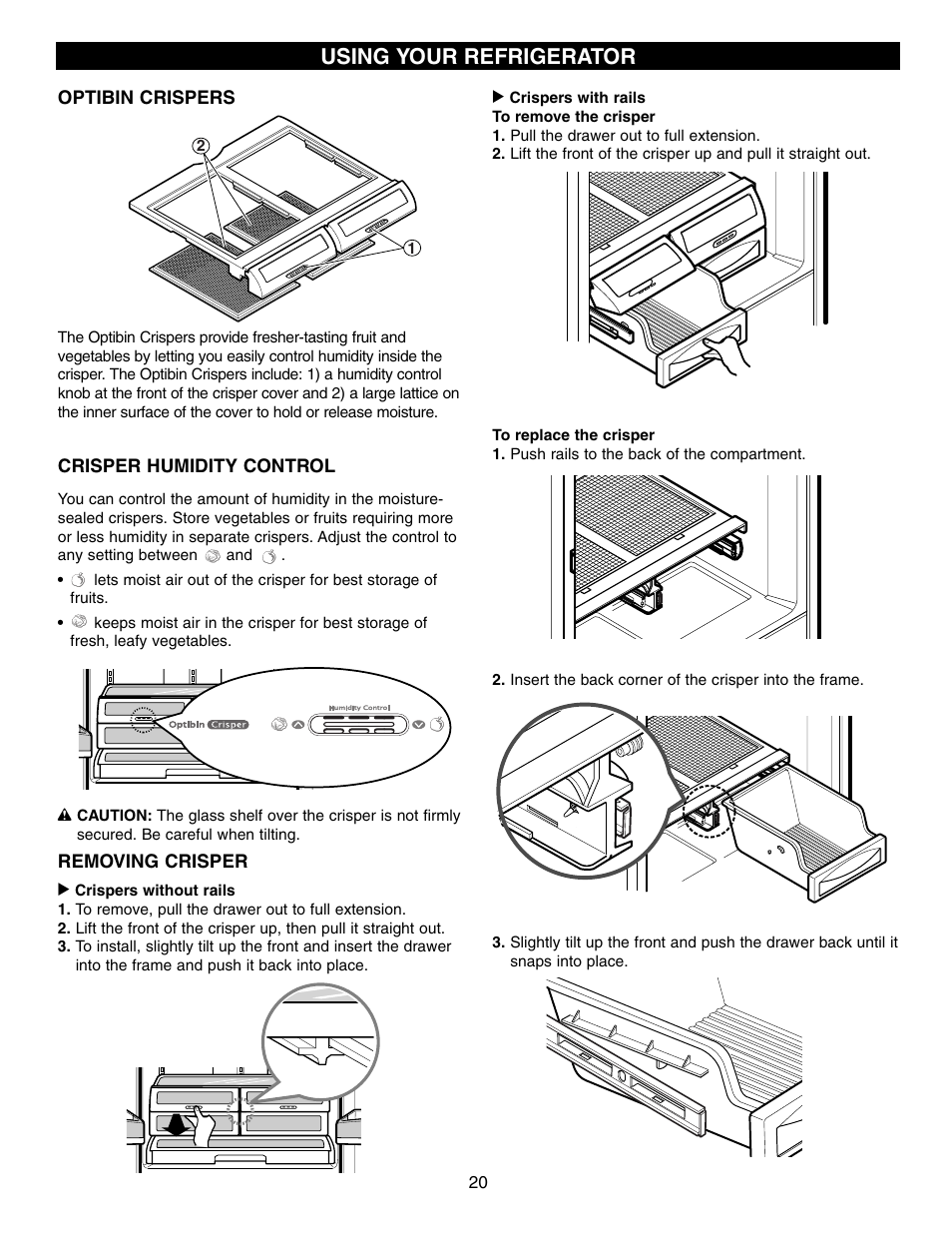 Using your refrigerator | LG LFD21860 User Manual | Page 20 / 36
