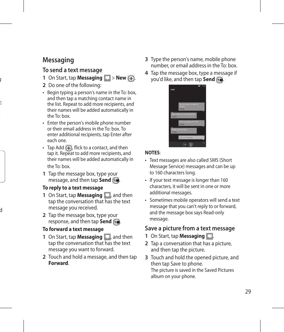 Messaging | LG -C900B User Manual | Page 29 / 96