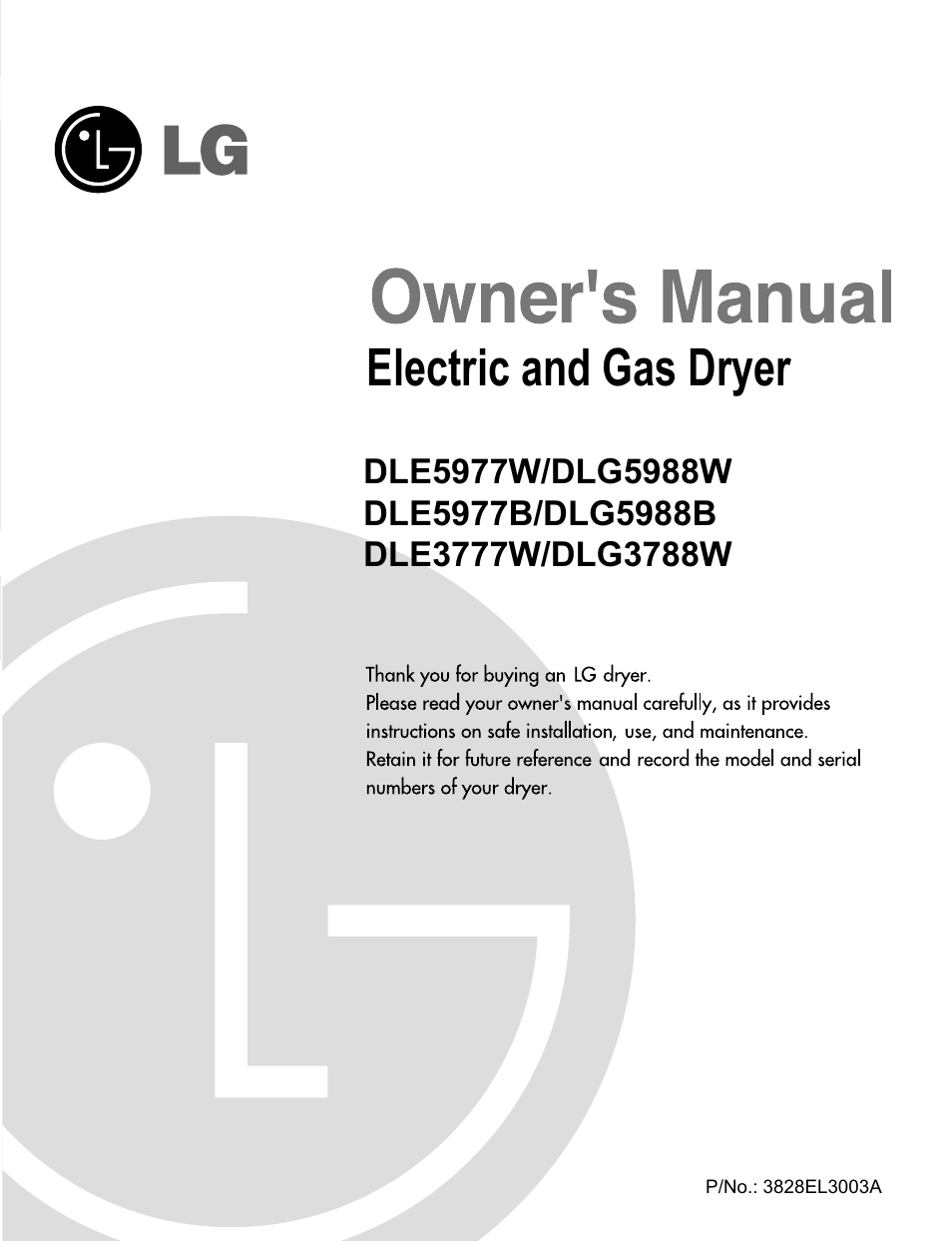 LG D3788W User Manual | 32 pages