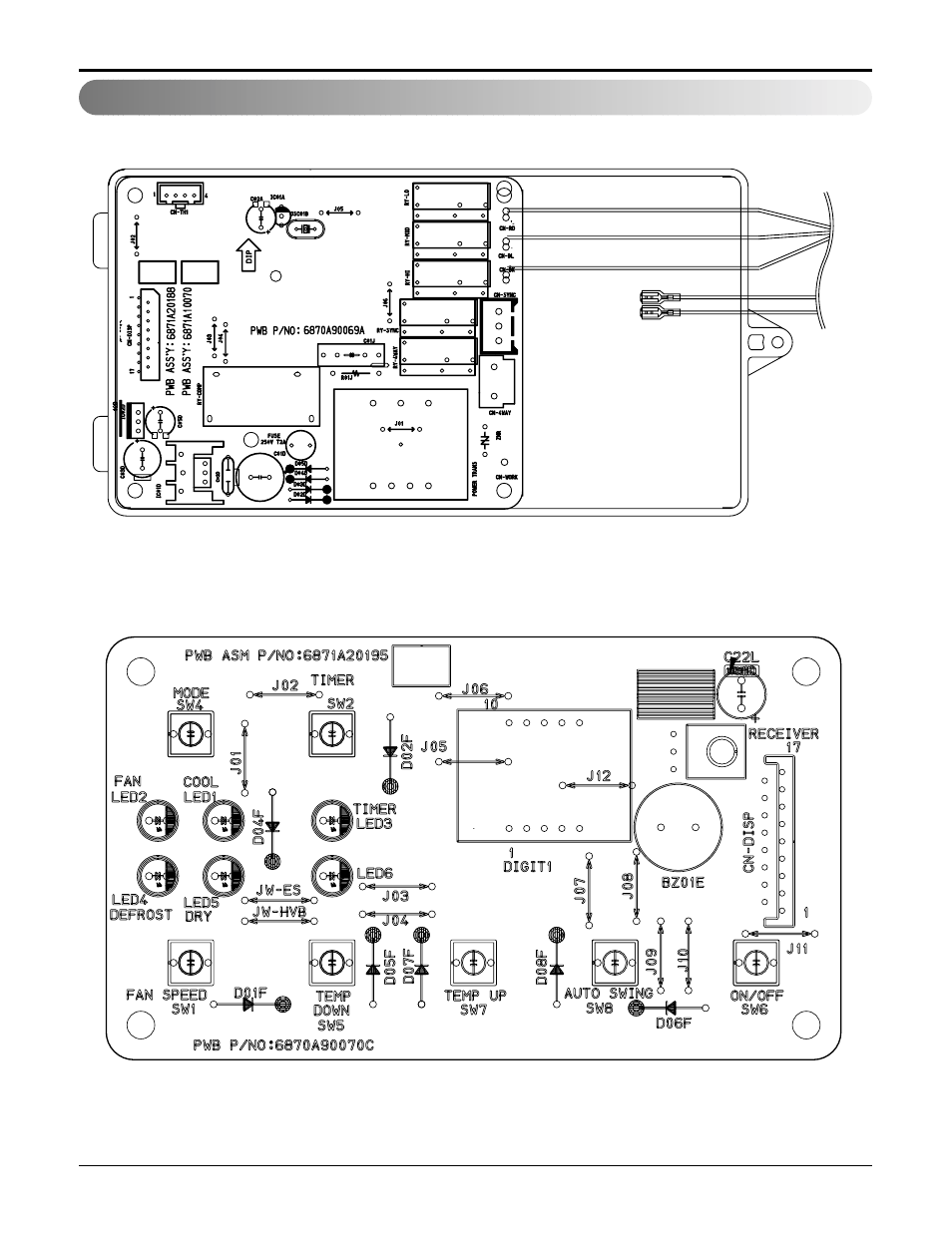 Components location | LG WG1805RY6 User Manual | Page 25 / 42