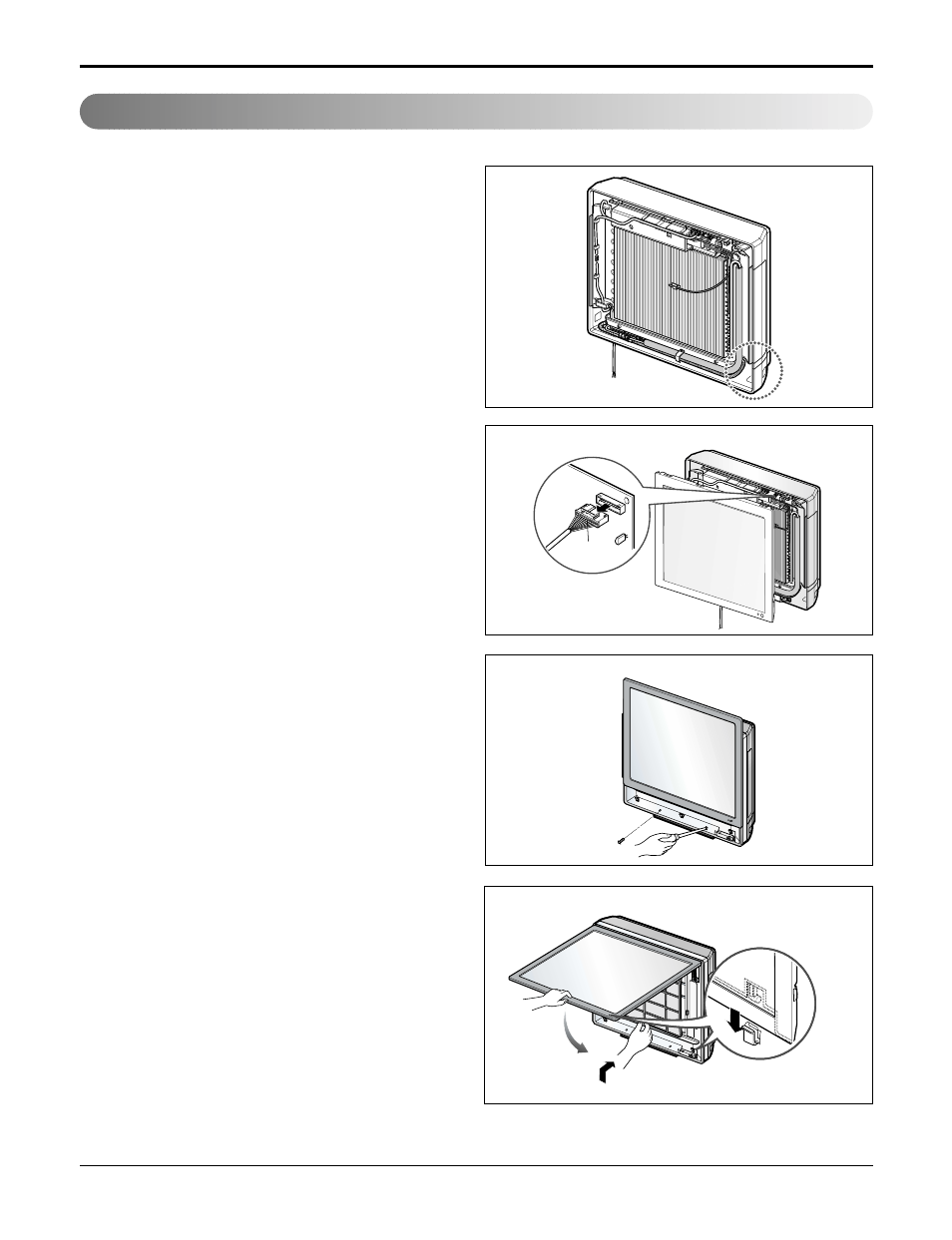 Panel front assembly | LG LAN091CNP User Manual | Page 32 / 76