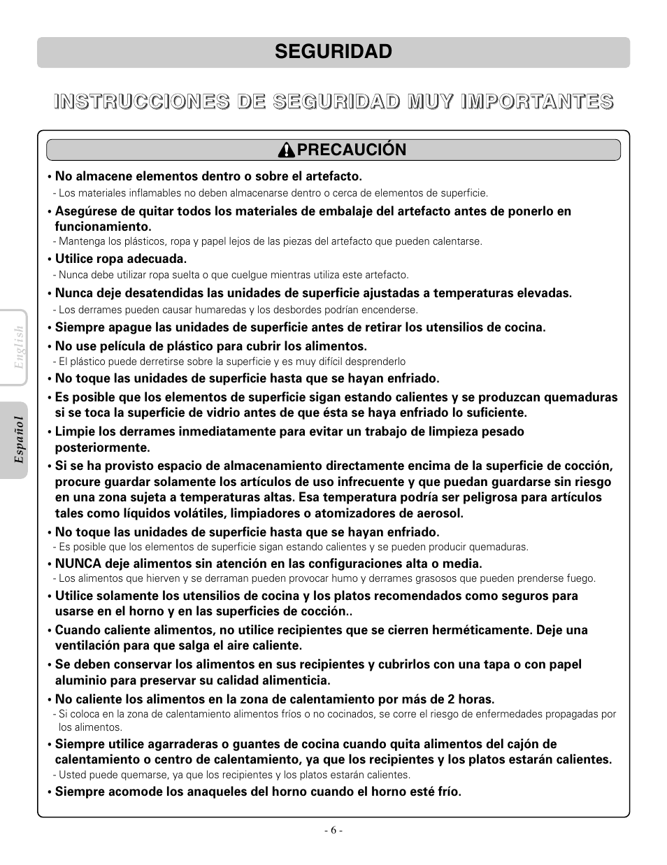 LG LRE30955ST User Manual | Page 50 / 88
