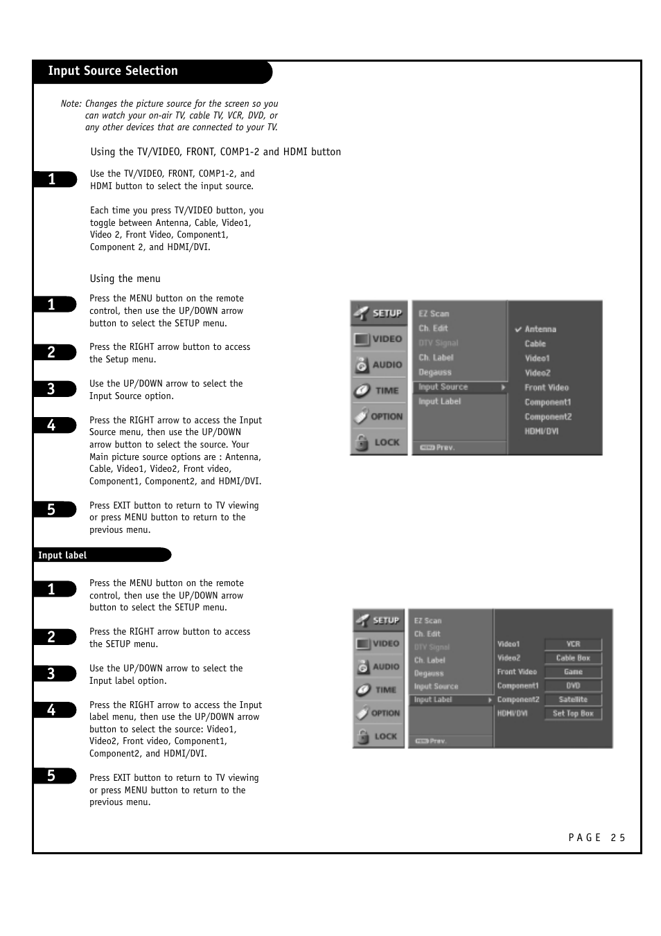 LG 32FZ4D-UA User Manual | Page 25 / 60