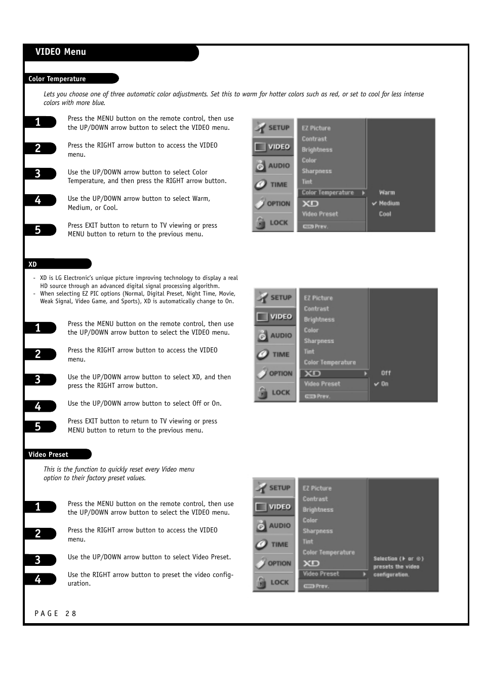 LG 32FZ4D-UA User Manual | Page 28 / 60