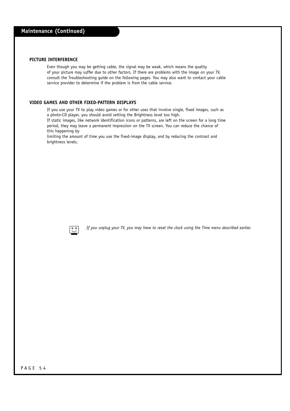 LG 32FZ4D-UA User Manual | Page 54 / 60